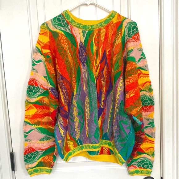 COOGI Australia Vintage Sweater 100% Mercerised Cotton Sz M Like New Condition!
